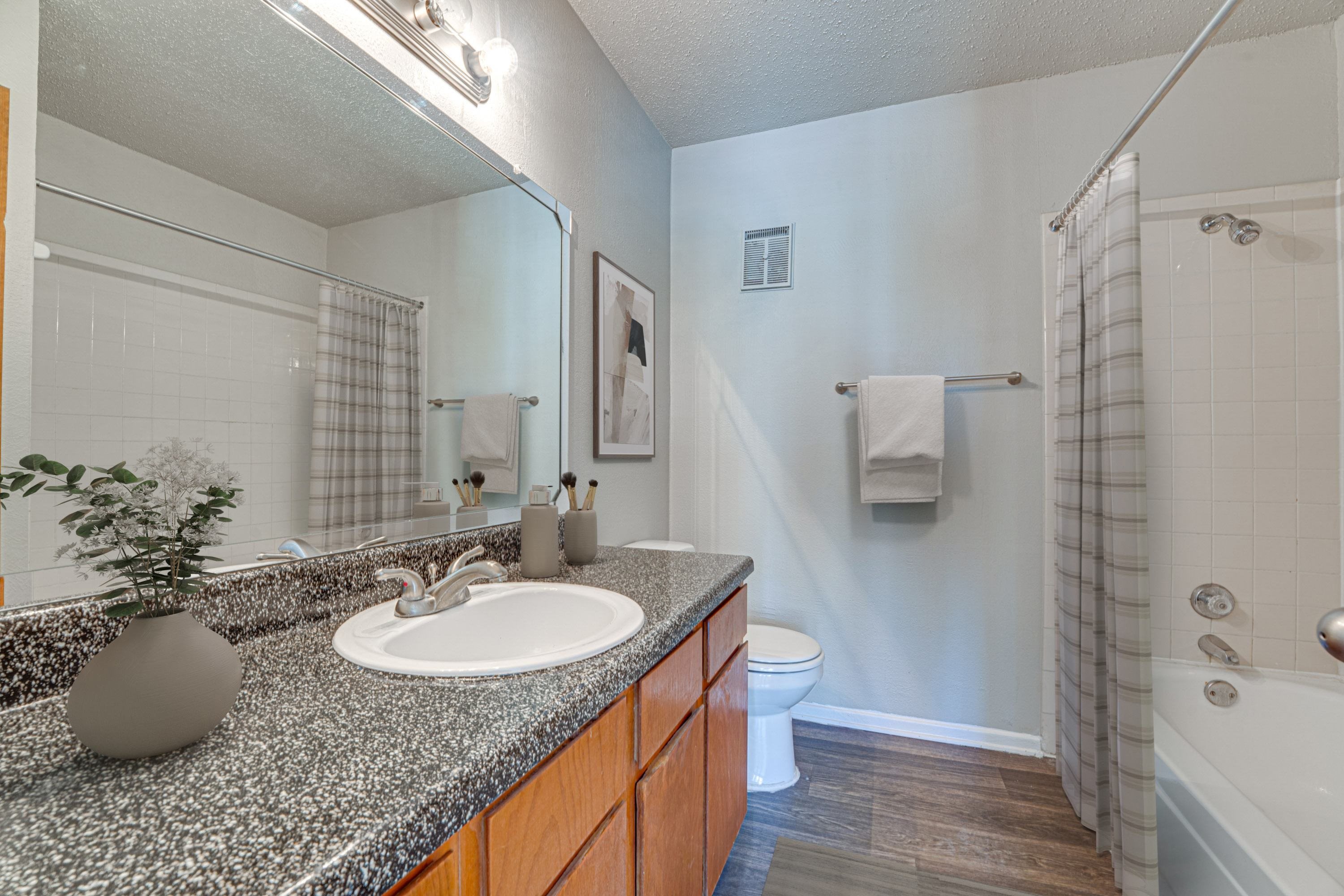 Residential Bathroom at Bardin Oaks Apartments, Arlington, Texas